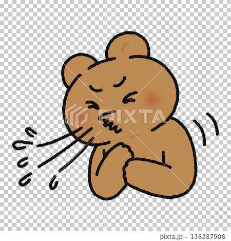 A sneezing bear A sneezing bear 138287908