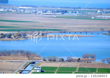 滋賀県 東近江市の伊庭内湖 滋賀県 東近江市の伊庭内湖 138288923