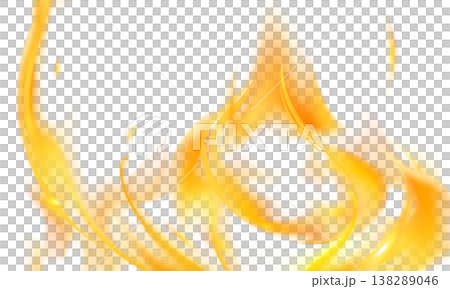 火焰旋轉的透明插圖 138289046