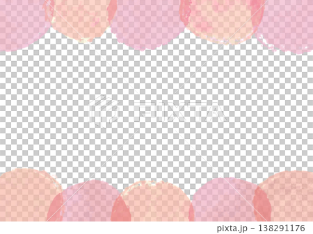 Watercolor-style rough polka dot frame (pink) Watercolor-style rough polka dot frame (pink) 138291176