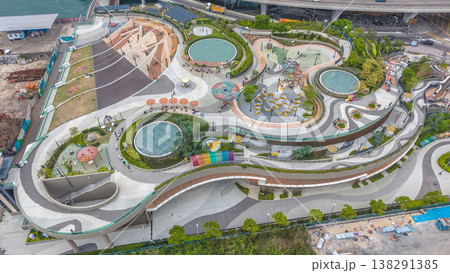 March 28 2026 Curved landscaped park design at Cha Kwo Ling, HK March 28 2026 Curved landscaped park design at Cha Kwo Ling, HK 138291385