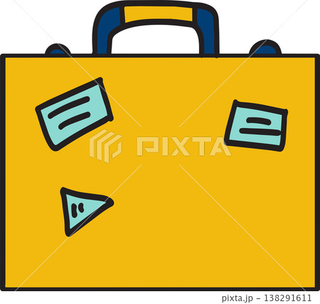 Summer Vacation Hand Drawn Icons On Blue Background Summer Vacation Hand Drawn Icons On Blue Background 138291611