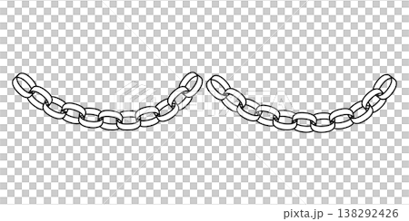お誕生日の室内装飾やパーティーのガーランドに使える、鎖（チェーン）状の折り紙飾り 138292426