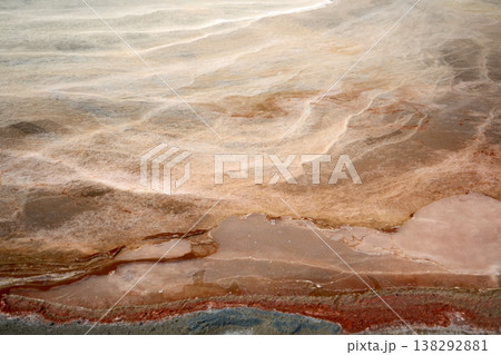 Abstract texture of salt surface farmers in Thailand Abstract texture of salt surface farmers in Thailand 138292881