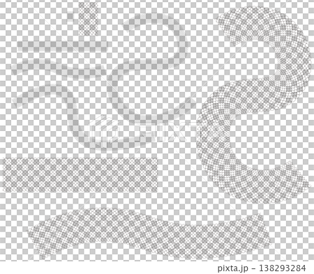 Dragon scale, fish, and reptile scale pattern and texture line art design set Dragon scale, fish, and reptile scale pattern and texture line art design set 138293284