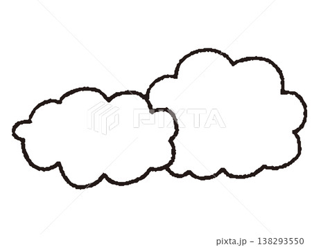 雲の線画2 138293550