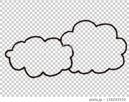 雲の線画2 138293550