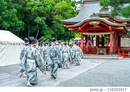【神奈川県】鎌倉の鶴岡八幡宮で行われた例大祭 【神奈川県】鎌倉の鶴岡八幡宮で行われた例大祭 138293917