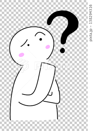 Illustration of a troubled person (anxiety, confusion, trouble, hand-drawn style) (Variation 2) Illustration of a troubled person (anxiety, confusion, trouble, hand-drawn style) (Variation 2) 138294316