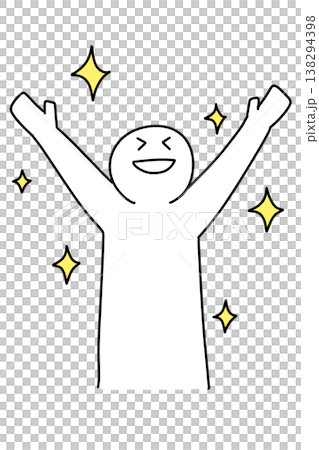 Hand-drawn style illustration of a smiling, happy person, with sparkles (7 variations) Hand-drawn style illustration of a smiling, happy person, with sparkles (7 variations) 138294398