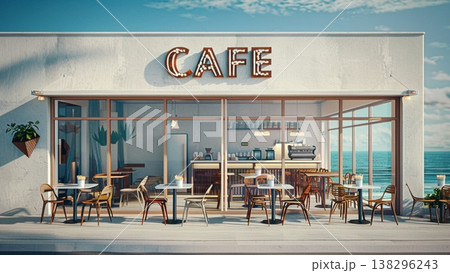 海辺のカフェ外観 138296243
