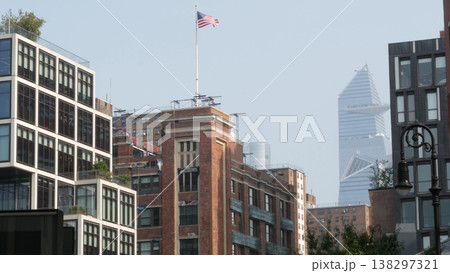New York City Manhattan Midtown Hudson Yards towers, USA. Skyscraper Meatpacking district Chelsea. New York City Manhattan Midtown Hudson Yards towers, USA. Skyscraper Meatpacking district Chelsea. 138297321