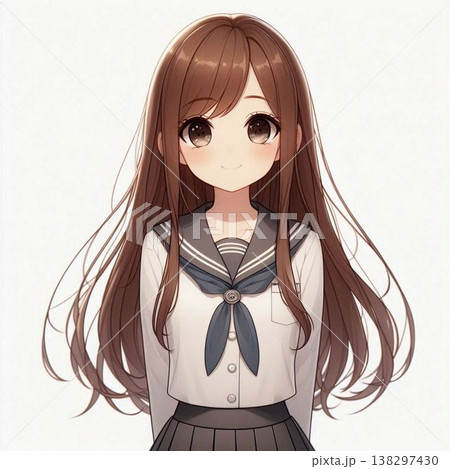 茶髪の美人女子学生 茶髪の美人女子学生 138297430