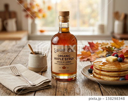 オシャレなパンケーキでティータイム 138298348