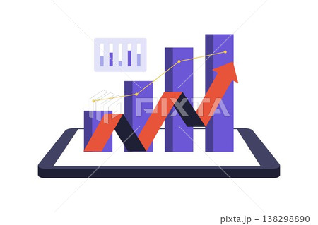 Financial Stock Market Growth Graph on Digital Tablet Financial Stock Market Growth Graph on Digital Tablet 138298890