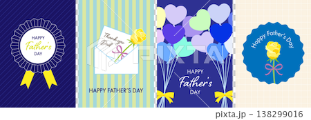 父の日のメッセージカードセット 138299016