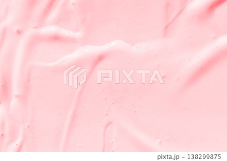 Smooth pink creamy texture with soft gentle waves in abstract minimalist close-up background Smooth pink creamy texture with soft gentle waves in abstract minimalist close-up background 138299875