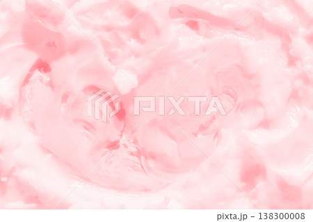 Smooth pink cream texture background with soft swirls highlighting moisturizing beauty product Smooth pink cream texture background with soft swirls highlighting moisturizing beauty product 138300008