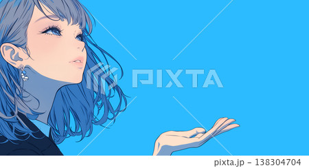 若いビジネスウーマンのイラスト 138304704