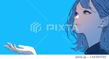 若いビジネスウーマンのイラスト 138304705