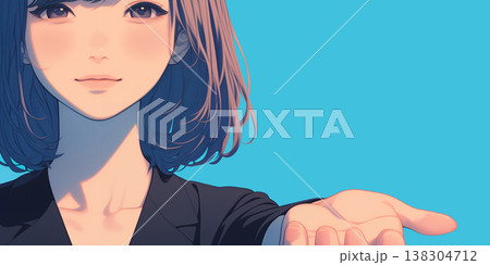 若いビジネスウーマンのイラスト 138304712