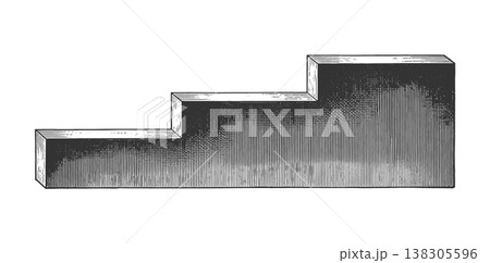 Stepped Platform Growth Progress Concept raster Stepped Platform Growth Progress Concept raster 138305596