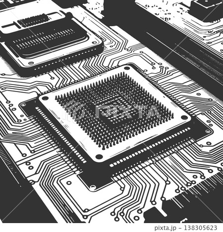 Microchip Processor Circuit Board Technology Microchip Processor Circuit Board Technology 138305623