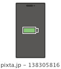 スマートフォン　バッテリー残量表示 138305816