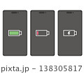 スマートフォン　バッテリー残量表示 138305817