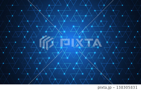 Abstract technology background with a seamless pattern of simple geometric shapes. Stylish vector texture 138305831
