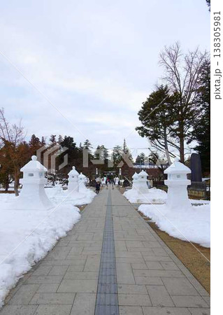 上杉雪灯篭まつり 雪灯篭 日本の神社 松が岬公園 上杉雪灯篭まつり 雪灯篭 日本の神社 松が岬公園 138305981