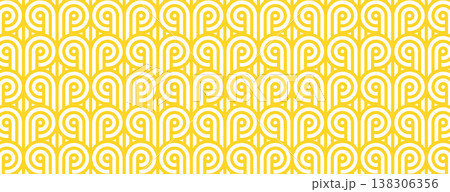 Pasta background, yellow ramen noodles pattern with seamless spaghetti texture 138306356