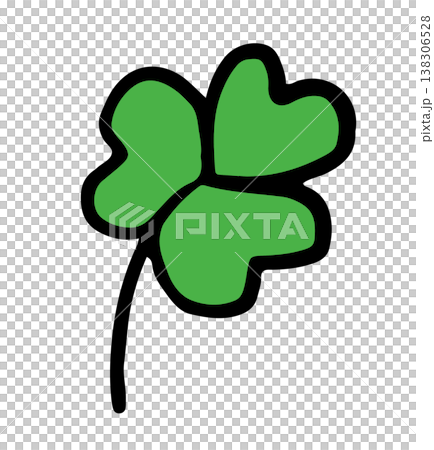 Hand drawn clover leaf illustration for floral print, spring, summer, nature, garden, plants, tree, blossom, blooming, fabric print, sticker, picnic, park, house yard, environment, lucky icon, brooch Hand drawn clover leaf illustration for floral print, spring, summer, nature, garden, plants, tree, blossom, blooming, fabric print, sticker, picnic, park, house yard, environment, lucky icon, brooch 138306528