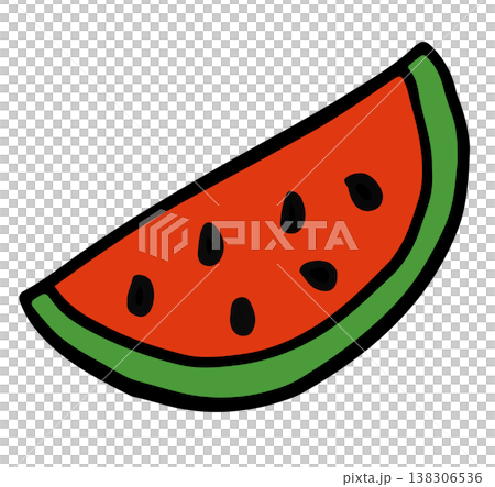 Hand drawn illustration of watermelon slice for fruit, breakfast, lunch, cafe, restaurant, menu, recipe, smoothie, juice drink, vegan, grocery shopping, supermarket, mart, icon, diet, beach vibe Hand drawn illustration of watermelon slice for fruit, breakfast, lunch, cafe, restaurant, menu, recipe, smoothie, juice drink, vegan, grocery shopping, supermarket, mart, icon, diet, beach vibe 138306536