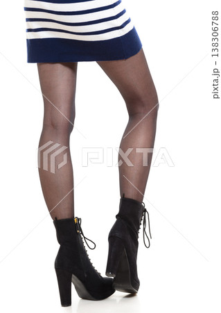Attractive woman legs in boots 138306788