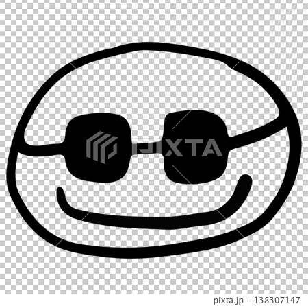 Hand drawn outline of happy face wearing sunglasses for kid colouring book, art, summer vibes, sun, hot weather, temperature, decorations, mood, feelings, emotion, positive energy, good vibes, sticker Hand drawn outline of happy face wearing sunglasses for kid colouring book, art, summer vibes, sun, hot weather, temperature, decorations, mood, feelings, emotion, positive energy, good vibes, sticker 138307147