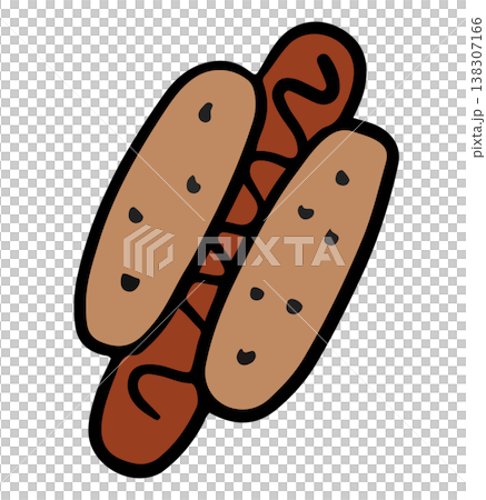 Hand drawn hotdog for American fast food, junk food, cafe, menu, restaurant, recipe, cook book, department store, cute patches, brooch, sticker, quick meal, snack time, decoration, park, picnic Hand drawn hotdog for American fast food, junk food, cafe, menu, restaurant, recipe, cook book, department store, cute patches, brooch, sticker, quick meal, snack time, decoration, park, picnic 138307166