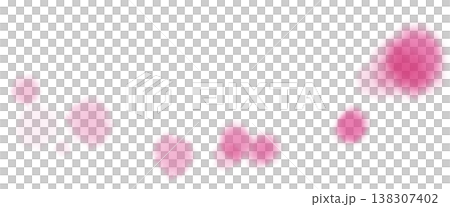 水彩で描くピンクの春の花舞うような空気の雰囲気背景イラスト	 138307402