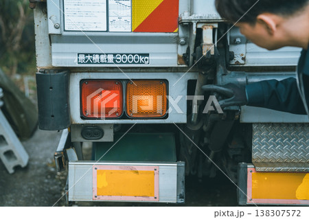 大型トラック 日常点検 灯火装置 大型トラック 日常点検 灯火装置 138307572