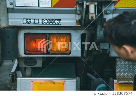 大型トラック 日常点検 灯火装置 大型トラック 日常点検 灯火装置 138307574