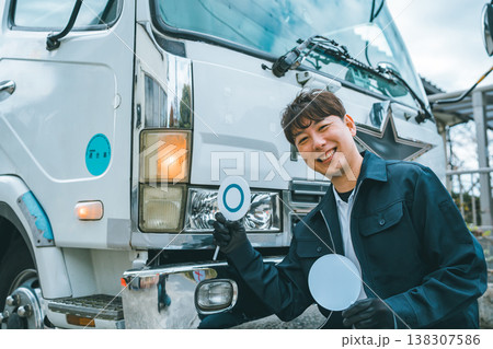 大型トラック 日常点検 灯火装置 大型トラック 日常点検 灯火装置 138307586