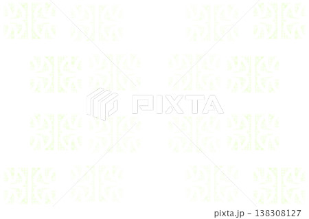 Abstract green ornate decoration on dark  138308127