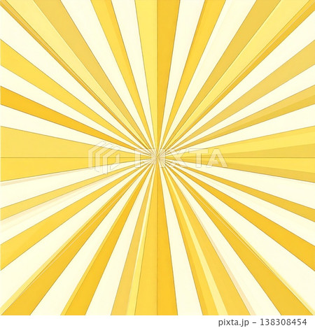 Golden Yellow Burst Pattern Background Radial...のイラスト素材 [138308454] - PIXTA