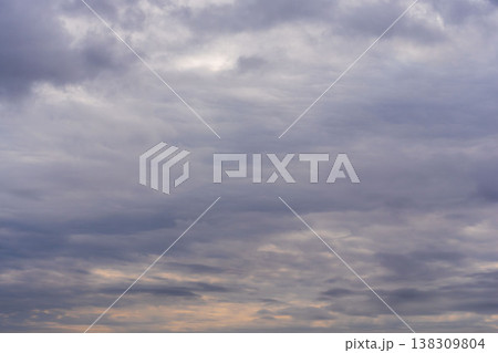 冬の空 山から見た曇り空17 冬の空 山から見た曇り空17 138309804