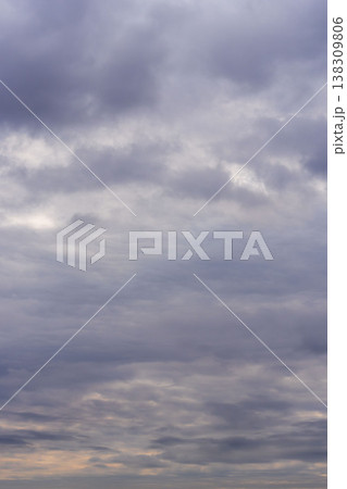 冬の空　山から見た曇り空19 138309806