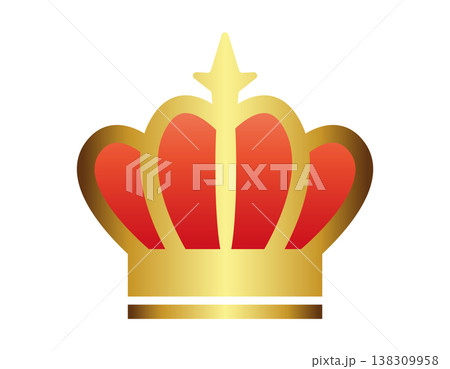 シンプルな王冠のイラスト シンプルな王冠のイラスト 138309958