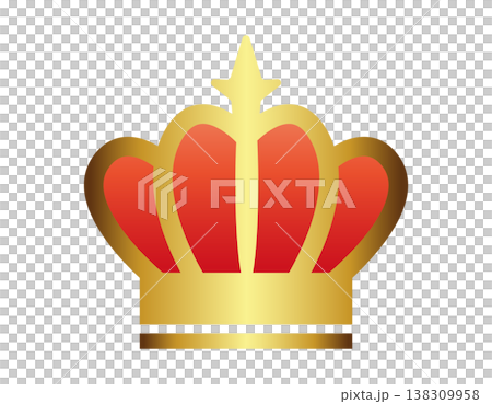 シンプルな王冠のイラスト シンプルな王冠のイラスト 138309958