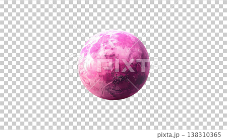 Illustration of a planet-like sphere, icon. Illustration of a planet-like sphere, icon. 138310365
