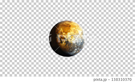Illustration of a planet-like sphere, icon. Illustration of a planet-like sphere, icon. 138310370
