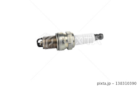 Spark plug on a white background. Spark plug on a white background. 138310390